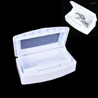 Nail Art Kits Plastic Tools Sterilizer Tray Box Disinfection Container