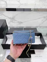 2022 Evening Bags Summer and Autumn Ladies Shoulder Bag Designer Bag Crossbody Portable Chain Blue Denim Style Fashion Trend Matching Large
