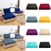 Elastic Seat for Living Room Loveseat Chair s Solid Sectional Corner Sofa Cushion Cover 0926