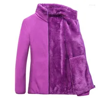 Women's Jackets Thick Fleece Jacket Women's Autumn Winter Outdoor Polar Thermal Coat Camping Hiking Female Mountaineering Clothes