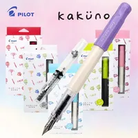 Fountain Pens Kawaii Original Pilot KAKUNO Fountain Pen Ink Pen Cute Smiley Face Stationery School Supplies Office for Gift FKA-1SR 220927