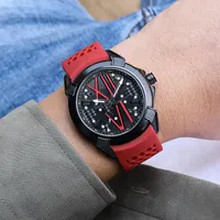 Wristwatches RUIMAS Silicone Strap Quartz Watch Men Style Sport Waterproof Men's