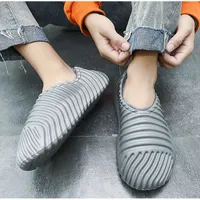 With Shoes Box Fashion Velvet keep warm Non-slip slippers Foam Bone mens Soft Indoor sandals sliders platform house Summer beach slipper siz