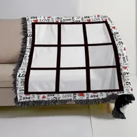 Sublimation Love Blanket con Naphel facilmente personalizzato Memoriale di San Valentino Regalo per bambini Anniversario