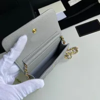 81059 Classic luxury fashion brand wallet vintage lady brown leather handbag designer chain shoulder bag with box whole 118216J