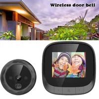 Doorbells Electronic Doorbell Peephole With 2.4 Inch LCD Display IR Night Peepholes For Doors Safety Door Viewers DJA88