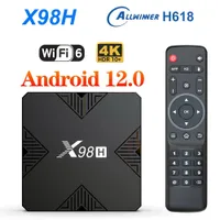 X98H Smart TV Box Android 12 Allwinner H618 Quad Core Cortex A53 Support 4K Wifi6 Set Top Box