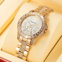 Modo de relojes para mujeres Met Diamanten Top Luxe Merk Dames Casual Vrouwen Armband Crystal Horloges Relogio Feminino 0926