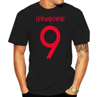 Outdoor Shirts Est Polen Lewandowski Nummer 9 Russia World Match Cup 10 Colors T Shirt Mens Fans Korte mouw T -shirt mode 220924