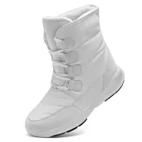 Сапоги Tuinanle Women Boots Winter White Snow Boot Короткий стиль водные устойчиво