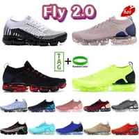 Fly Running shoes 2.0 Men Women Sneakers CNY Light Cream Black Multi Color Racer Blue Chrome Animal Pack Zebra Knit Sport TrainersQ118