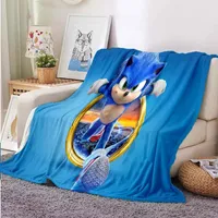 Blankets Sonic Blanket Soft Throw Flannel Living Room Bedroom Warm