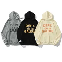Galerie ￠ capuche masculine Automne et hiver 2022 New High Street Niche Beauty Trend Pure Cotton Terry Terry Men and Women Lovers Hoodie Hip Hop