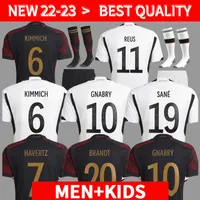 2022 Soccer Jerseys Germanys Hummels Kroos Werner Muller Boys Set Football Shirt T Gotze Sanea Khedira Reus German 22 23 Men Kid Kit Kit Women Uniforme Player Fans Verssoine