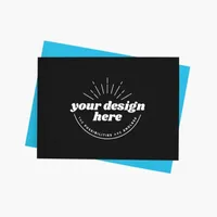 Özel Kartpostal Aksesuar Baskı OEM Basılı Kağıt Teşekkürler Logo ile Tebrik Posta Kartı