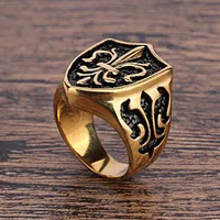 Men Ring Top Selling Gothic magical Stainless Steel Devil Biker Jewelry Illuminati steel ring for men2023
