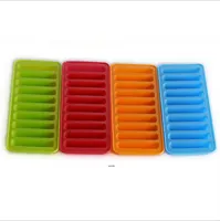 Ice Cube Mould Silicone Ice Cream Tools Popsicle Cube Trayse Trouze Ice Mould Pudding Jelly Chocolate Cookies Tool 4 Colors GWB158
