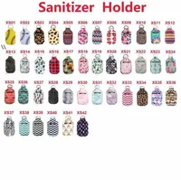 Sanitizer Holder Neoprene Hand Sanitizer Bottle Holder Lipstick Holders Lip Cover Handbag Keychain Printing Chapstick BBB15800