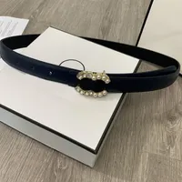2022 Fashion Belts For Women Designer 2 5cm Wide Belt Men Classic Letter Belts Leather With Box Luxurys Brand 6 Colors Belts Versa221D