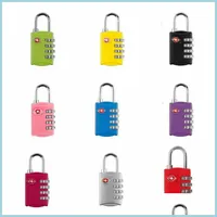 Party Favor Cus Locks 4 Digit Code Combination Lock Resettable Travel Favor Lage Padlock Suitcase High Security Lyx40 Cigarsmokeshops Ot9Is