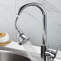 Kitchen Faucets 360 Degree Adjustable Bubbler Faucet Filter Anti-splash Aerator Diffuser Tap Sprayer 2 Mode Water Outlet Fixture