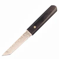 Factory Price R8319 Survival Straight Knife VG10 Damascus Steel Tanto Point Blade Rosewood with Steel Head Handle Fixed Blades Knives including Wood Sheath