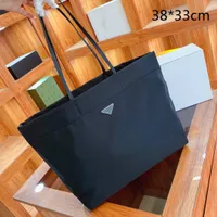 ファッション女性ブラックショルダーバッグデザイナーショッピングトートバッグレディースカジュアルプロセスナイロンハンドバッグ