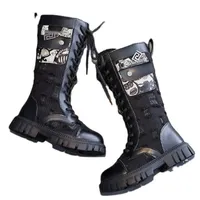 Boots Chaussures pour enfants Enfants Baby Footwear Automne Hiver High Top Tople Girls Cuir Girls Fashion Single E13720