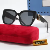Gafas de sol de gran tamaño Negro Square 2022 Modos de moda Diseñador de marca Big Frame G Sun Glasses Men Uv400 Oculos 2612