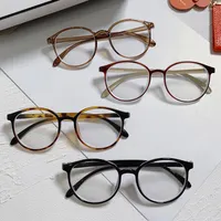Sonnenbrillen Frames Vintage Round Gl￤ses Frauen M￤nner transparent antiblau leichter Computer Brille Clear Lens Retro Big EyeGlass Rahmen Unisex