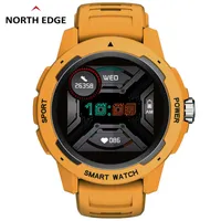Watches North Edge Men Smart Watch Heart Rate Blood Pressure Blood Oxygen Monitor Full Touch Screen Women Sports For Android Ios 220722