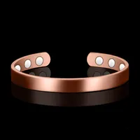 Bangle Healthy Magnetic Bracelet For Women Power Therapy Magnets Magnetite Bracelets Bangles Men Health Care Jewelry Copper252n