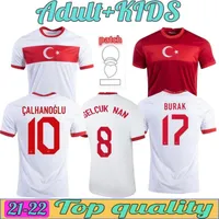 2021 Türkiye Milli Takımı Futbol Formaları Celik Demiral Ozan KABAK CALHANOGLU YAZICI AWAY BEYAZ KIRMIZI FUTBOL SESLİ TİMBORLARI THA