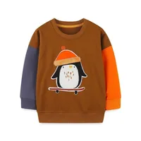 Pullor saut à saut à manches longues appliques swetshirts de coton bébé vendant 27t chemises pour enfants 220926