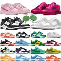 Original Low Running Shoes Casual Sb Mens Womens White Black Panda Triple Pink Valentine&#039;s Day Grey Fog Coast Green Glow Photon Dust Gai Runner Trainers With Tag 36-45