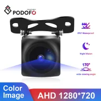 Cameras Sensors Podofo AHD HD Reverse Car Rear View Camera Universal Parking Video Monitor Waterproof 170 Degree Angle Backup Night Vision Lens 0926