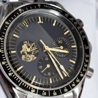 Klassiska m￤n Mens 50 -￥rsjubileum Automatiska klockor r￶relse Mekanisk designer Watch Space Montre de Luxe Rostfri lyxklocka armbandsur
