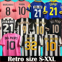 22/23 Jerventus Retro Soccer Jersey 84 85 95 97 98 99 00 02 03 04 05 11 12 15 16 Marchisio Pogba del Piero Matri Ibrahimovic Zidane Vintage C