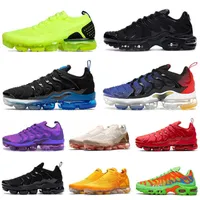 Running Shoes 2022 Tn Plus Size Us 13 Run -2019 Mens Womens Moc Laceless All Black Pink Purple White Red Blue Green Trainers Men Women