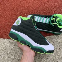 Roller Shoes Bes Quality Jumpman 13 Leather Duck Green White Men Basketball Shoes XIII 13s Black Yellow Trainers Sports Sneakers With Box Size 7.5-13