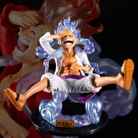 Anime Manga 17cm Figur Luffy Gear 5 Action Sun God Nika PVC Figurin Statue Sammlermodell Puppenspielzeug 220927