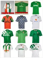 22/23 1990 1992 Tailândia Irlanda Retro Soccer Jersey Camisa de futebol vintage República da Irlanda Jerseys 90 Copa do Mundo Kit Green