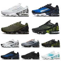 Nike Air Max Plus 3 Airmax Tn 2 Tuned III Tns Koşu Ayakkabısı Erkek Bayan Spor Ayakkabı Beyaz Siyah Neon Lazer Mavi Spor Deri Spor Ayakkabı Kurt Gri