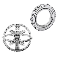 Pierścień ze stali nierdzewnej Kobiety Mężczyźni miłośnicy Pierścień palców aluminiowych Prezenty Nowy naszyjnik uchwyt pierścienia wisiorek astronomiczny pierścienie piłki 216I
