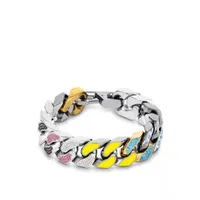 Toplo uis avuit ton Charm Bracelets Titanium steel bracelet Gift box send packing designer enamel quench298J