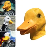 Party Masks Creepy Rubber Animal Mask Latex Party Yellow Duck Animals Mask Adult Cosplay Party Halloween Masquerade Funcy Dress Supplies T220927