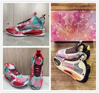 Roller Shoes 34 XXXIV Wrapping Paper Christmas PE Men Basketball Shoes Sport Sneaker 34s Paris Pink Jumpman Purple Mens Athletic Trainer