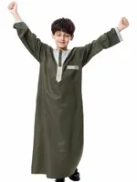 터키 무슬림 어린이 아바야 jubba thobe kimono boy thobe thawb caftan for islamic clothing long Robes 드레스 두바이 아랍 8661#