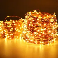 Strings Las luces de cuerda de hadas más largas 10m 20m 30m 50m 100m 1000 LED Decoración Holiday Lighting Garland Garden Christmas