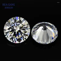 Beads Wholesale 1.0ct Size Price 1.0-6.5mm E F Color Round Cut Lab Grown Loose Moissanites Stone Test Positive 0.5CT